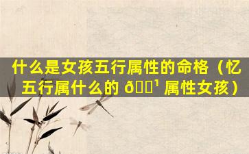 什么是女孩五行属性的命格（忆五行属什么的 🌹 属性女孩）
